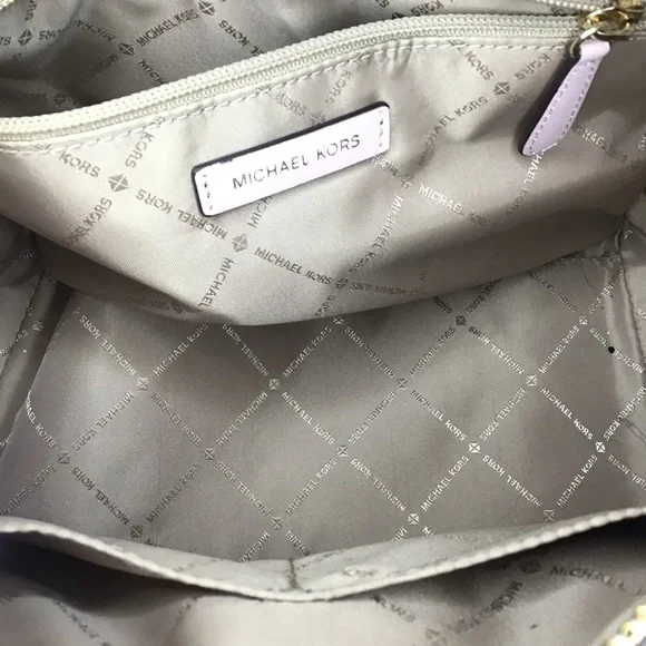 Michael kors pink monogram mk logo barrel satchel - Picture 13 of 16